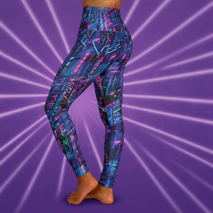High Waisted Holodazzle Yoga Leggings
