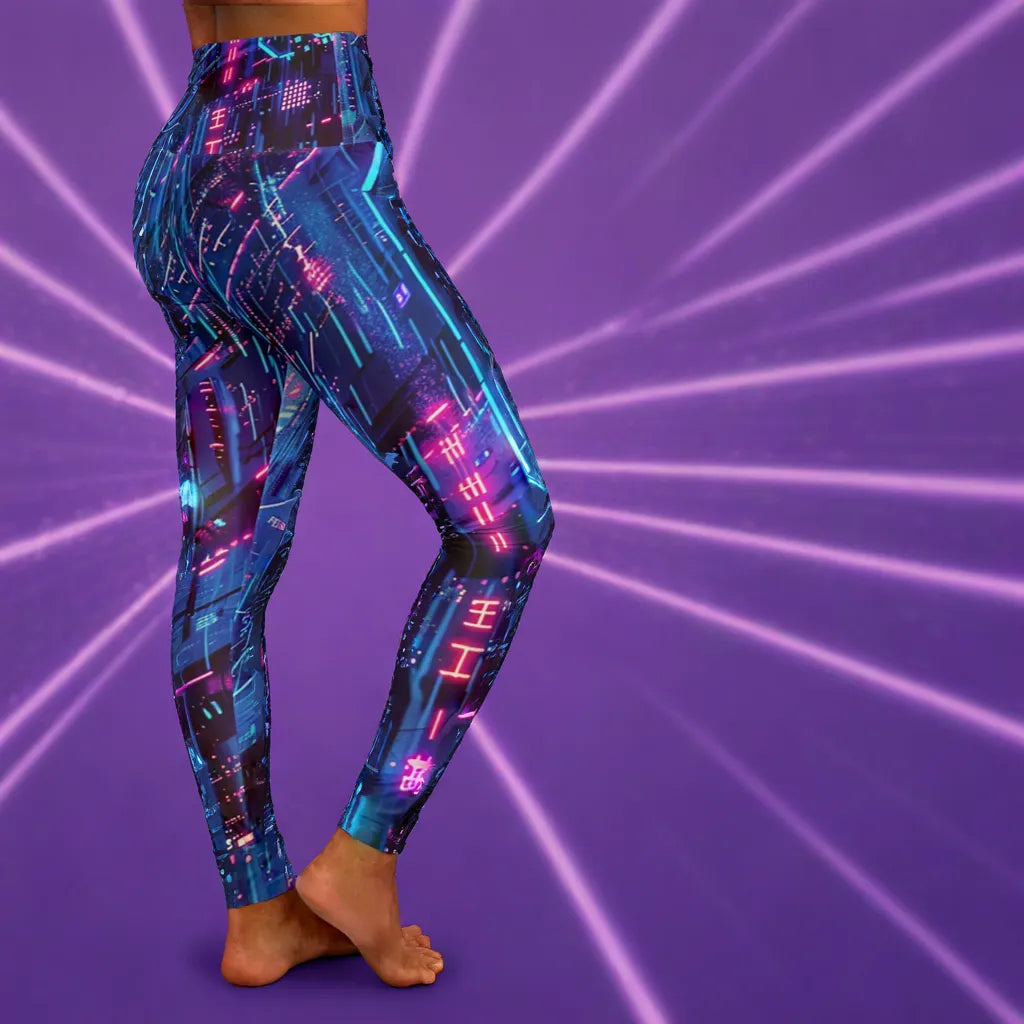 High Waisted Holodazzle Yoga Leggings